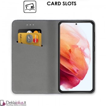 Telone smart magnet serijos atverčiamas dėklas - juodas (Samsung S21 Plus) Telone smart magnet serijos atverčiamas dėklas - juodas (Samsung S21 Plus)